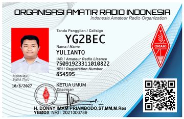 KTA ORARI YG2BEC Yulianto