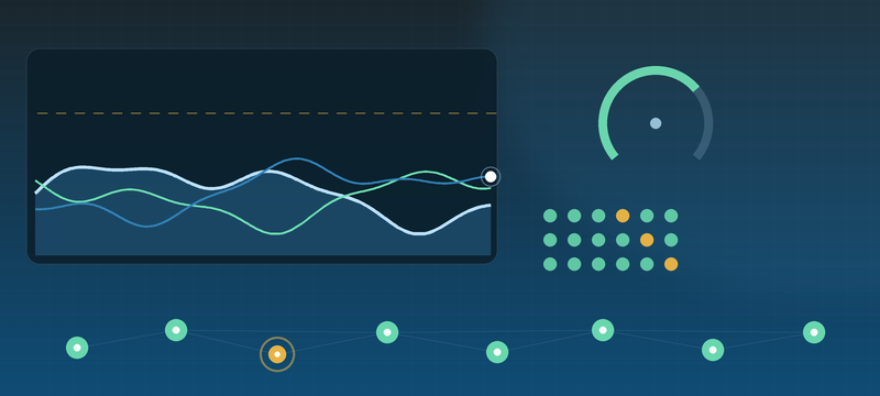 Ilustrasi dashboard platform monitoring jaringan terpusat